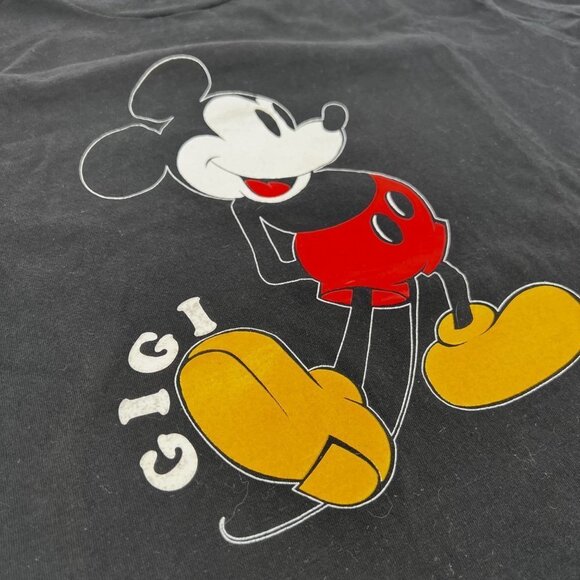 Vintage 80s Single Stitch Mickey Mouse T-Shirt Custom name Gigi Size‎ L - Picture 2 of 8